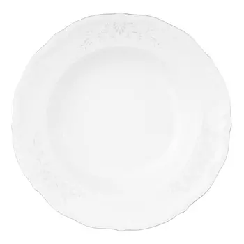 Набор глубоких тарелок свадебный узор (6 шт) (repast) белый