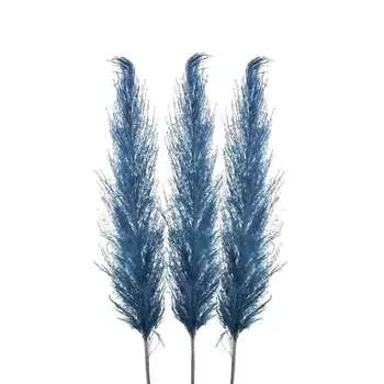 Набор искусственных цветов (3 шт) (to4rooms) синий 8x110x8 см.