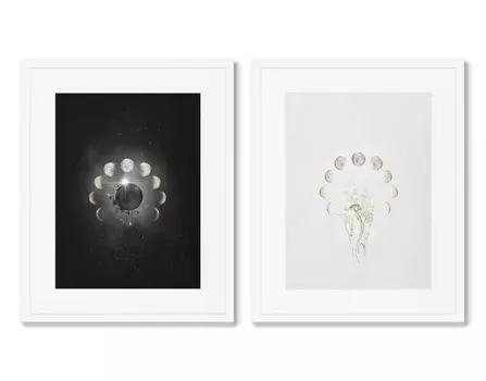 Набор из 2-х репродукций картин в раме lunar composition, no2 (картины в квартиру) мультиколор 42x52 см.