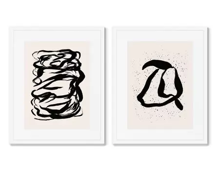 Набор из 2-х репродукций картин в раме toreo! (картины в квартиру) мультиколор 42x52 см.