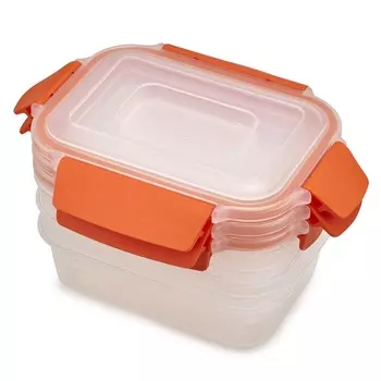 Набор из 3 контейнеров nest lock (joseph joseph) оранжевый 16x12x12 см.