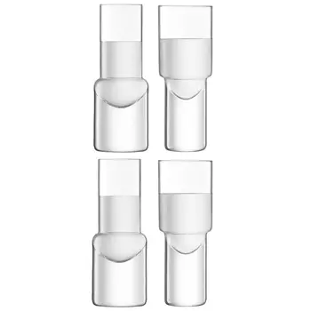 Набор из 4 стопок vodka (lsa international) прозрачный 4x12x4 см.