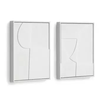 Набор картин beija (2 шт) (la forma) белый 32x42x5 см.