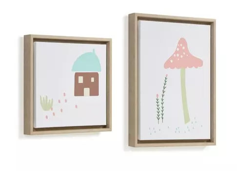 Набор картин leshy (la forma) мультиколор 40x30 см.