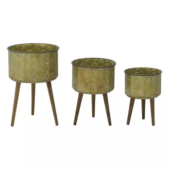 Набор кашпо sornas (to4rooms) золотой 45 см.