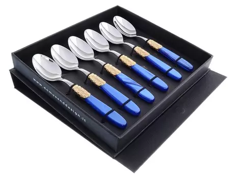 Набор кофейных ложек domus victoria gold (domus) серебристый