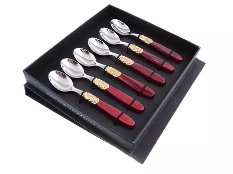 Набор кофейных ложек domus victoria gold (domus) серебристый