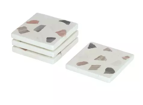 Набор квадратных подставок под кружки temira (la forma) мультиколор 1 см.