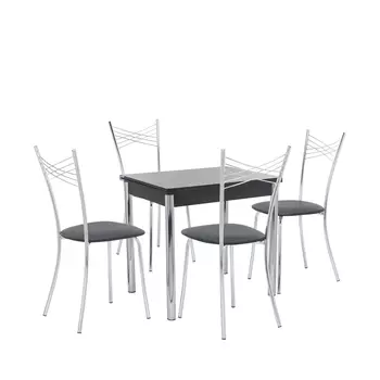 Набор мебели для кухни лиль 1р (leset) серебристый 60x75x80 см.