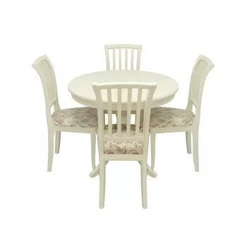 Набор мебели для кухни луизиана 1р + остин (leset) белый 90x75x90 см.