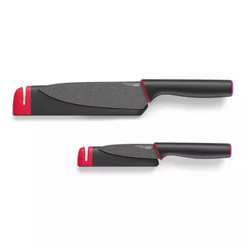 Набор ножей slice&amp;sharpen (2шт) (joseph joseph) красный 31x5x1 см.