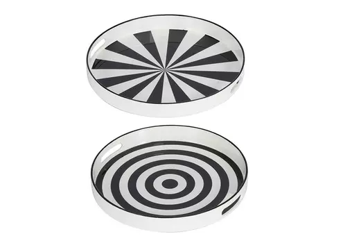 Набор подносов (glasar) белый 35.0x4.0x35.0 см.