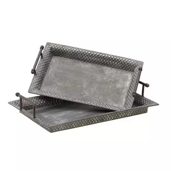 Набор подносов tolthe (2 шт) (to4rooms) серый 49.0x31.0x4.0 см.