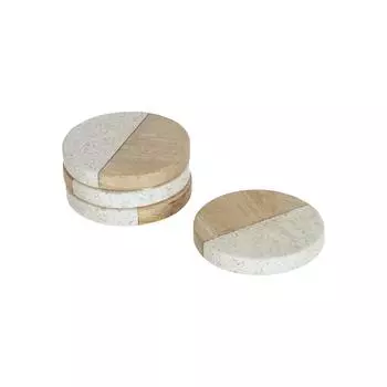 Набор подставок augustine (4 шт) (la forma) бежевый 10x2x10 см.