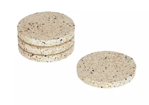 Набор подставок под кружки verna (la forma) белый 1 см.