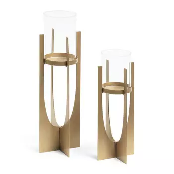 Набор подсвечников aucland (2 шт) (la forma) золотой