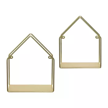 Набор полок настенных cenci , 2 шт (bergenson bjorn) золотой 25x30x15 см.