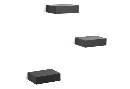 Набор полок showcase черный, 3 шт. (umbra) черный 4x11x26 см.