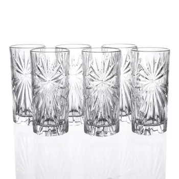 Набор стаканов для воды oasis 360мл (6 шт) (rcr) прозрачный 16x30 см.