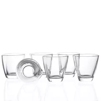 Набор стаканов happy 210мл (6 шт) (rcr) прозрачный 36x27x10 см.