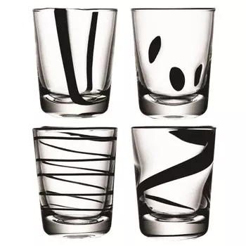 Набор стаканов jazz (4 шт) (lsa international) черный 9 см.