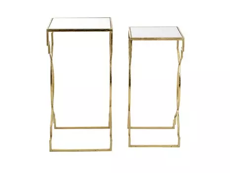 Набор столиков aristokles (2 шт) (to4rooms) золотой 30.5x61.0x30.5 см.