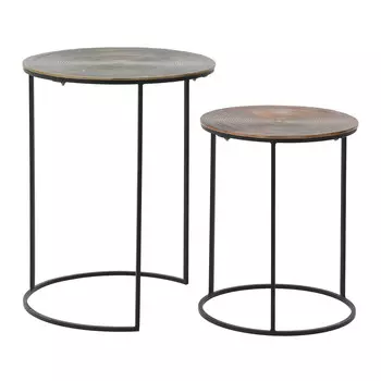 Набор столиков longford (2 шт) (to4rooms) черный 60 см.