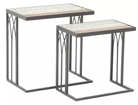 Набор столиков marcelino (to4rooms) мультиколор 60.0x60.0x38.0 см.