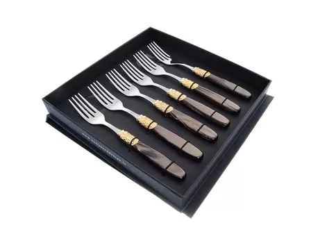 Набор столовых вилок для рыбы domus victoria gold (domus) серебристый