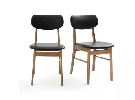 Набор стульев watford (laredoute) черный 43x81x55 см.