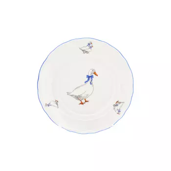 Набор тарелок гуси (dubi) белый