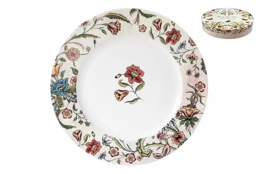 Набор тарелок обеденных butterfly flora (4 шт) (коралл) мультиколор 4.5 см.