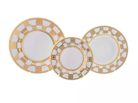 Набор тарелок romeo (carlsbad) мультиколор