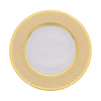 Набор тарелок valencia creme gold (falkenporzellan) золотой 21 см.