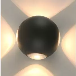 Накладной светильник 1544 (arte lamp) черный 9 см.