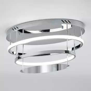Накладной светильник chic (eurosvet) серебристый 53x34x27 см.
