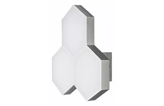 Накладной светильник favo (lightstar) серый 25x26x8 см.