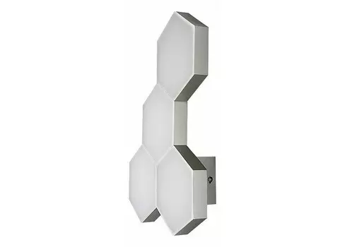 Накладной светильник favo (lightstar) серый 25x37x8 см.