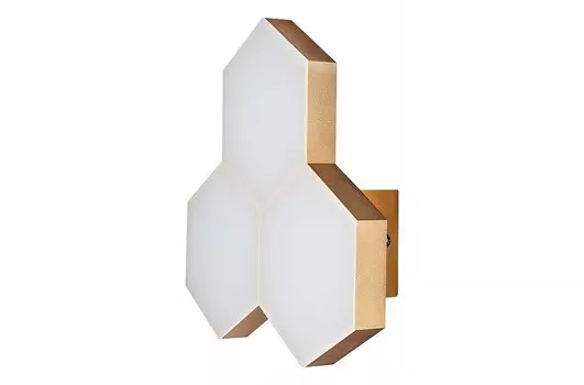 Накладной светильник favo (lightstar) золотой 25x26x8 см.