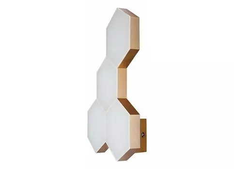 Накладной светильник favo (lightstar) золотой 25x37x8 см.