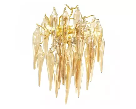 Накладной светильник foscara (odeon light) золотой 30x50x27 см.