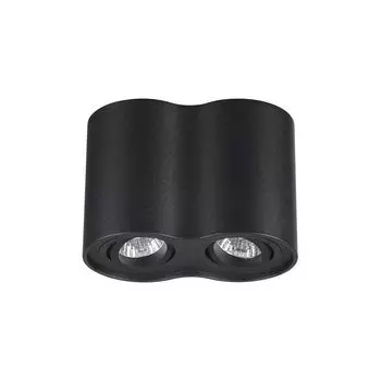 Накладной светильник pillaron (odeon light) черный 18x13x10 см.