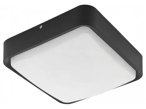 Накладной светильник piove-c (eglo) черный 25.0x8.0x25.0 см.