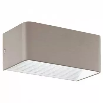 Накладной светильник sania 3 (eglo) серый 20x8x10 см.