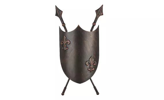 Накладной светильник schild (favourite) коричневый 35x57x20 см.