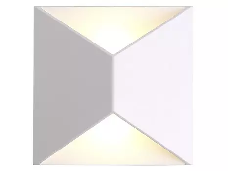 Накладной светильник tibro (odeon light) белый 18x18x6 см.