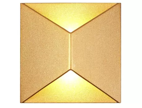 Накладной светильник tibro (odeon light) золотой 18x18x6 см.
