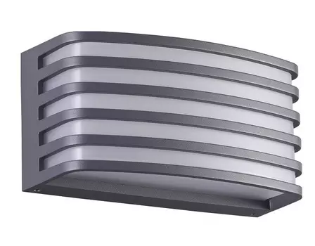 Накладной светильник zebra (novotech) серый 20x9x10 см.