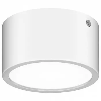 Накладной светильник zolla cyl led-rd (lightstar) белый 6 см.