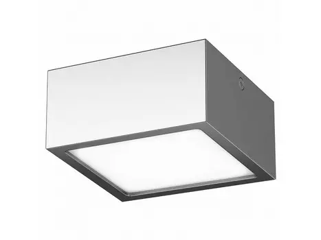 Накладной светильник zolla (lightstar) серый 10x5x10 см.